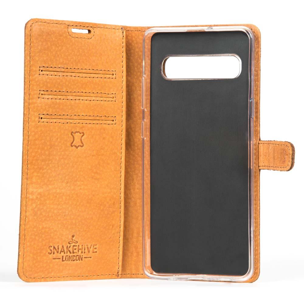 Samsung Galaxy S10 E - Vintage Leather Wallet Phone Case