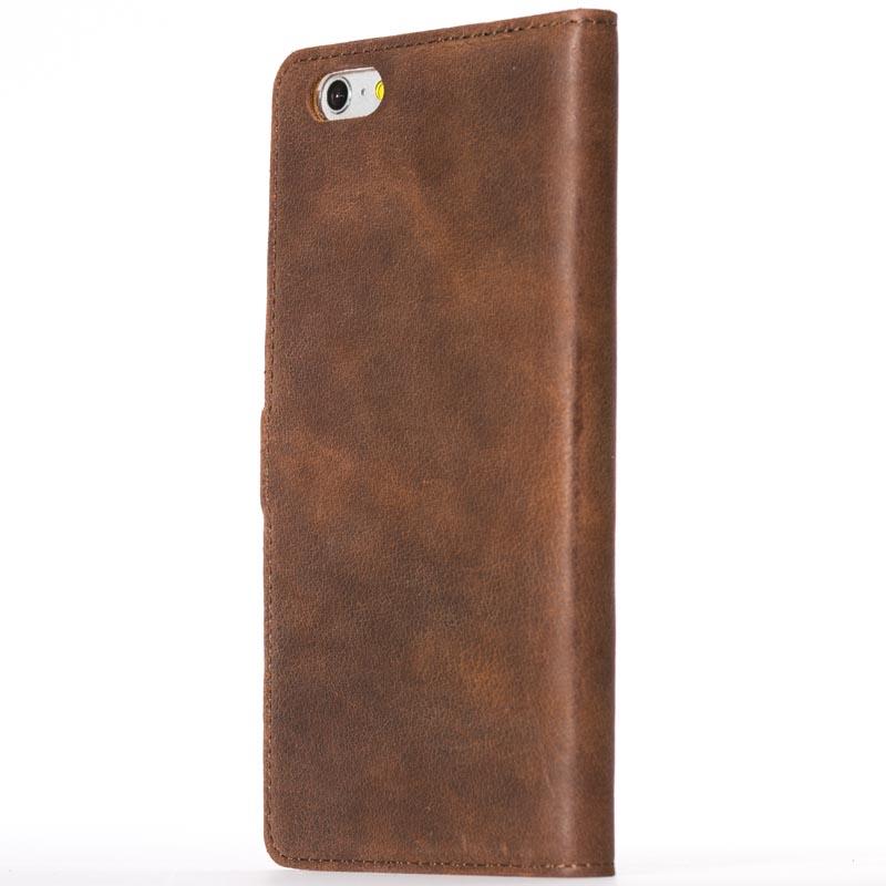 Apple iPhone 6/6S Plus - Vintage Leather Wallet Phone Case