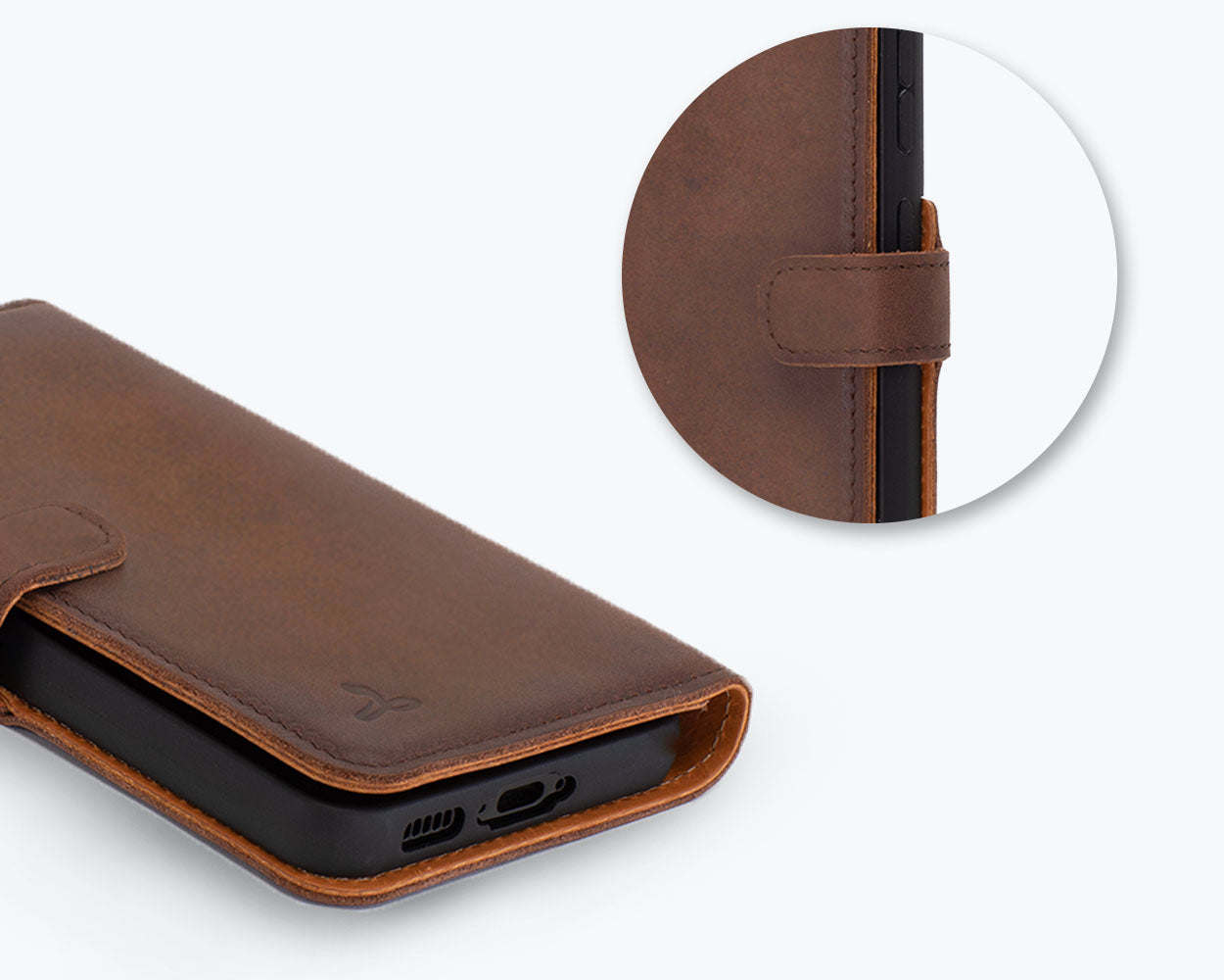 Samsung Galaxy S24 - Vintage Leather Wallet Phone Case