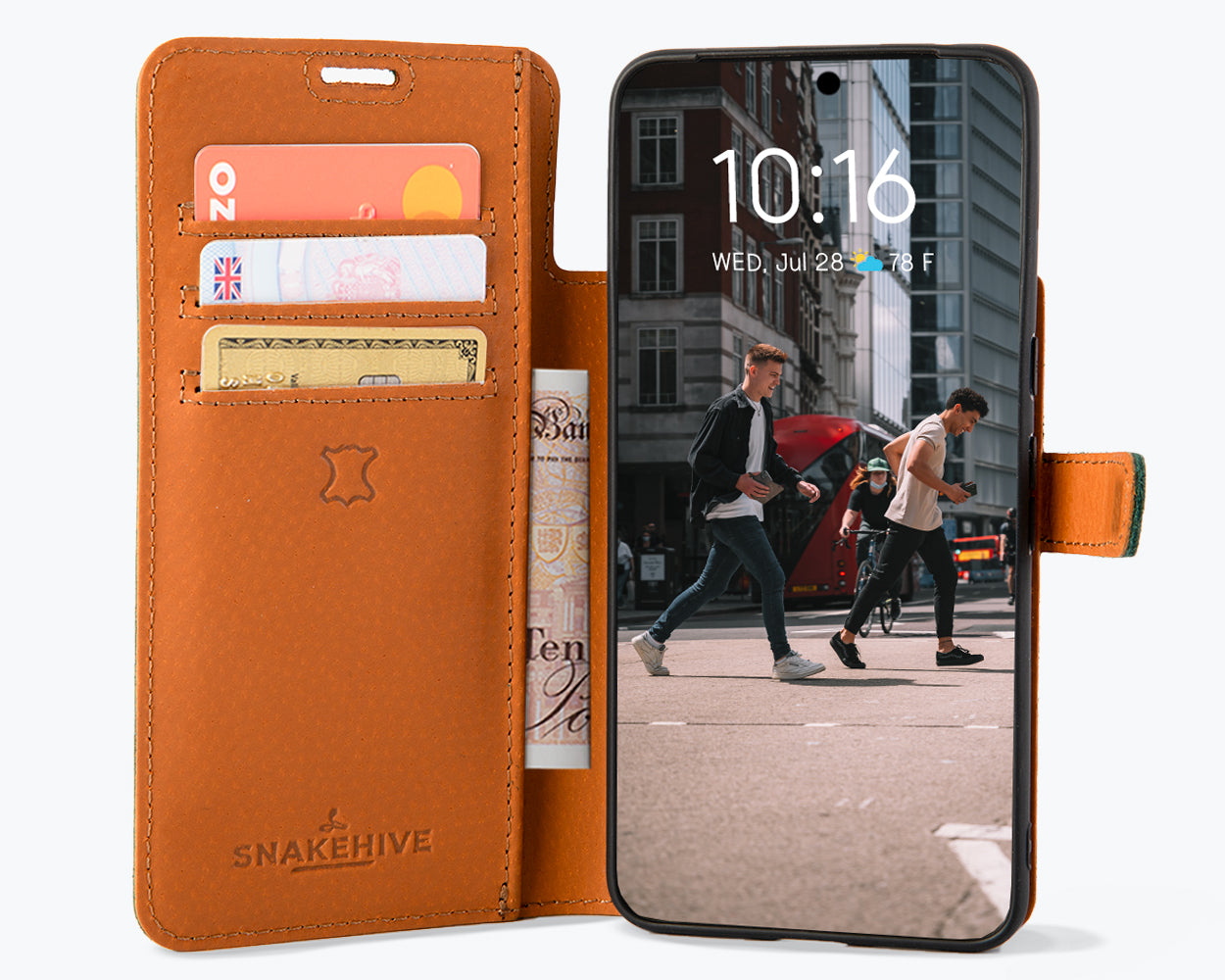 Google Pixel 8 Pro- Vintage Leather Wallet Phone Case