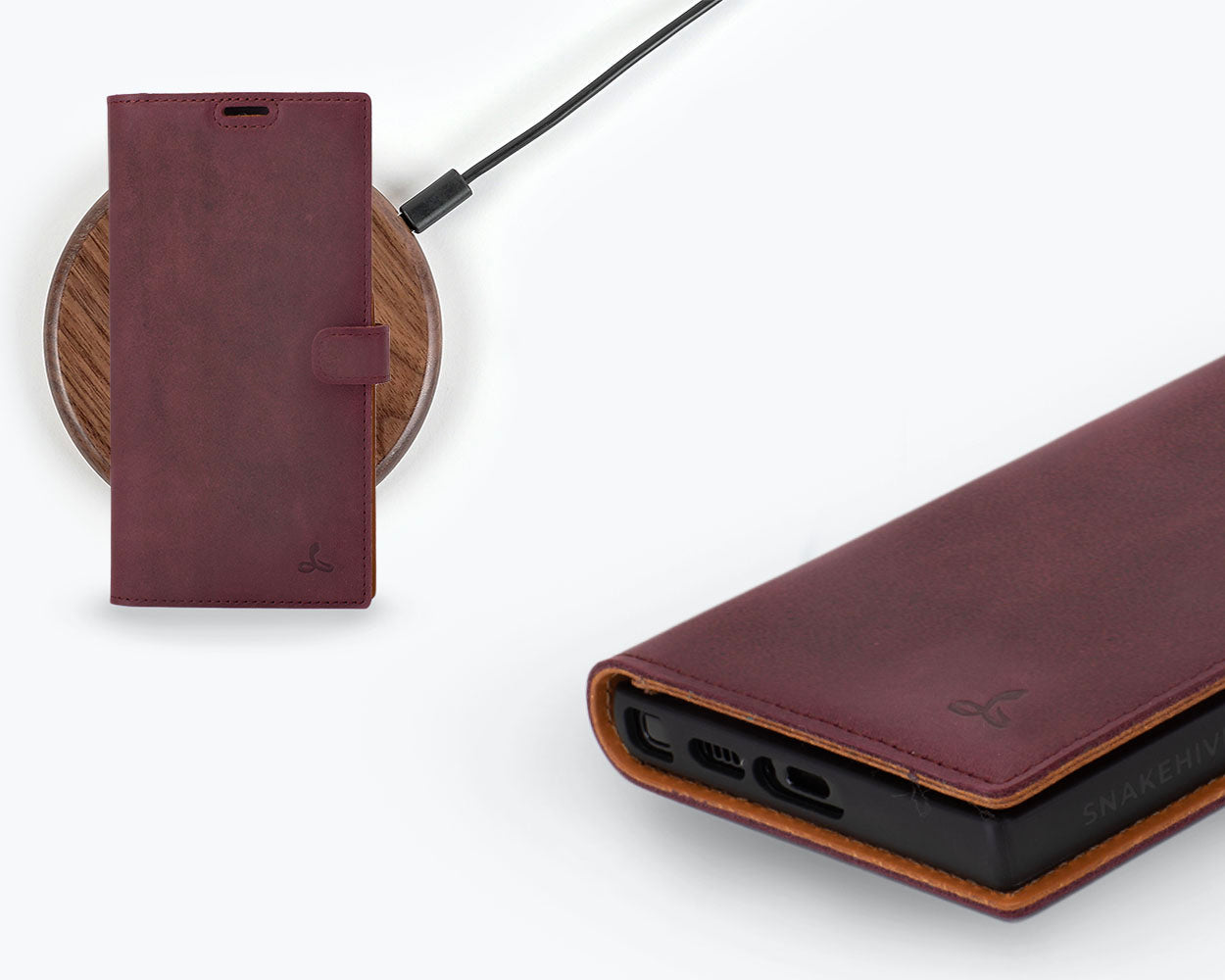 Samsung Galaxy S24 Ultra - Vintage Leather Wallet Phone Case