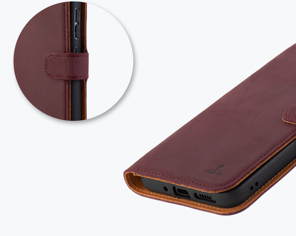 Samsung Galaxy S23 FE - Vintage Leather Wallet Phone Case