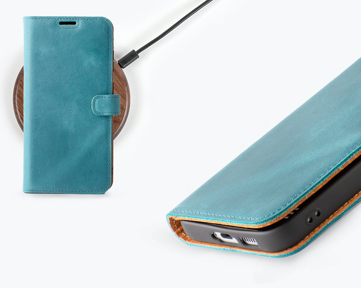 Samsung Galaxy S23 FE - Vintage Leather Wallet Phone Case