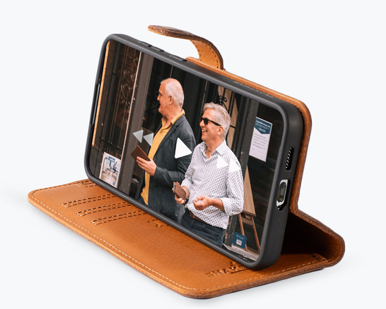 Samsung Galaxy S25 - Vintage Leather Wallet Phone Case