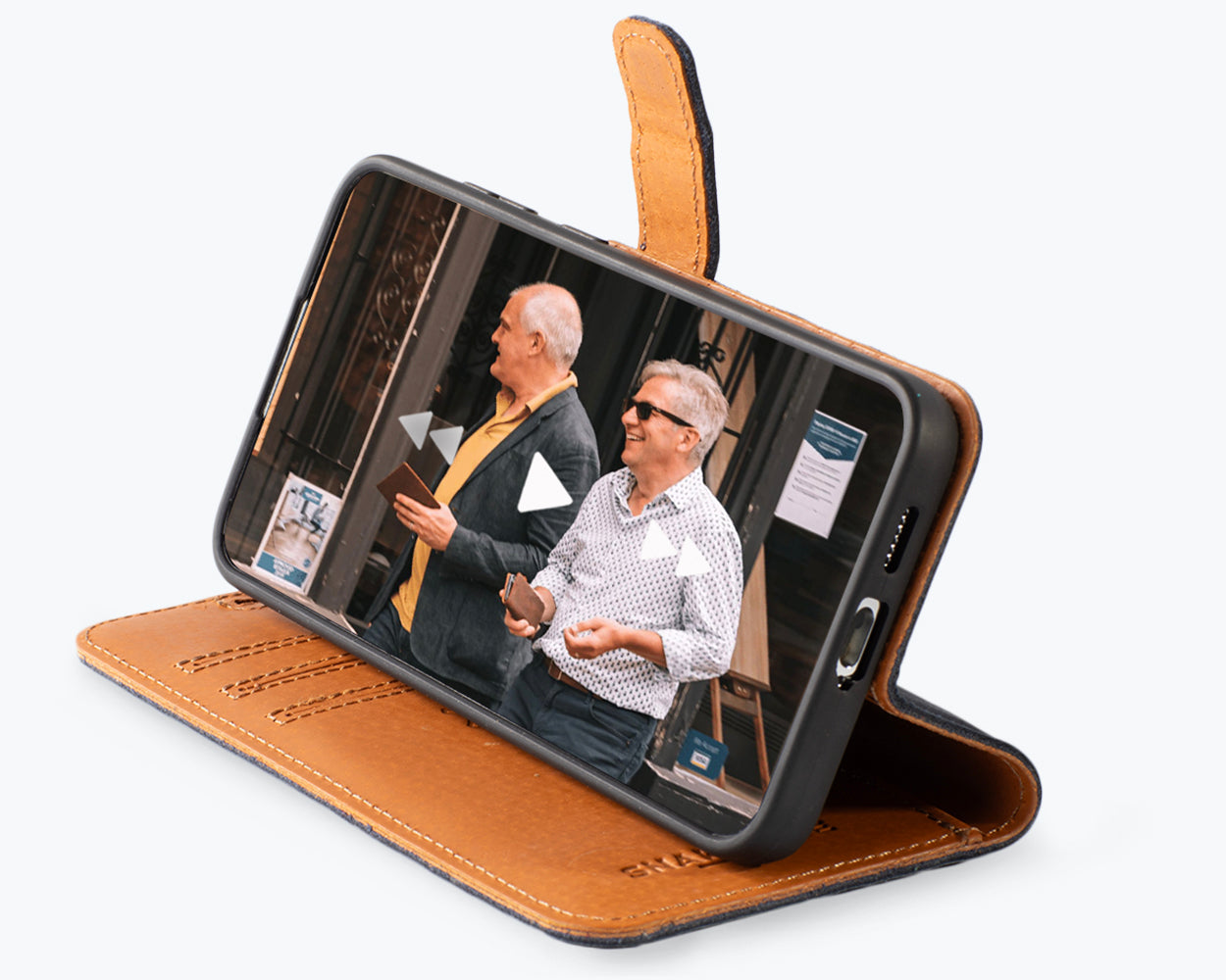 Samsung Galaxy S25 - Vintage Leather Wallet Phone Case