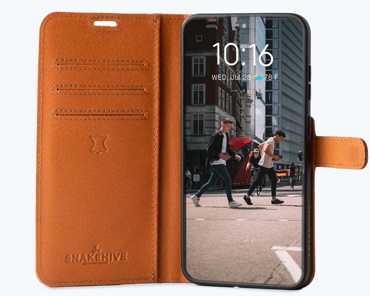 Samsung Galaxy S25 - Vintage Leather Wallet Phone Case