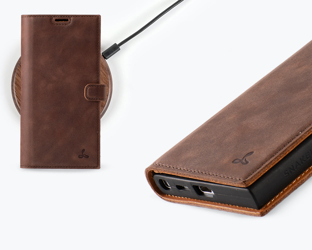 Samsung Galaxy S25 Ultra - Vintage Leather Wallet Phone Case