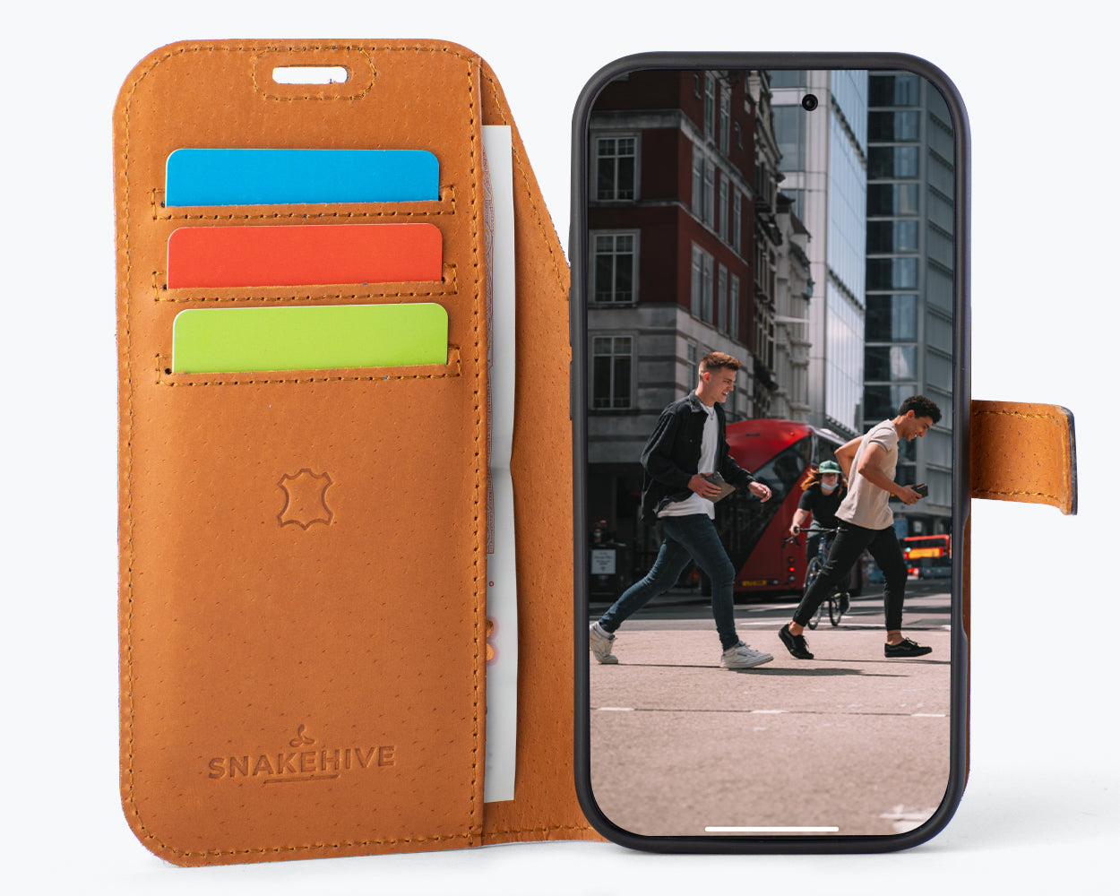 Apple iPhone 17 Pro - Vintage Leather Wallet Phone Case