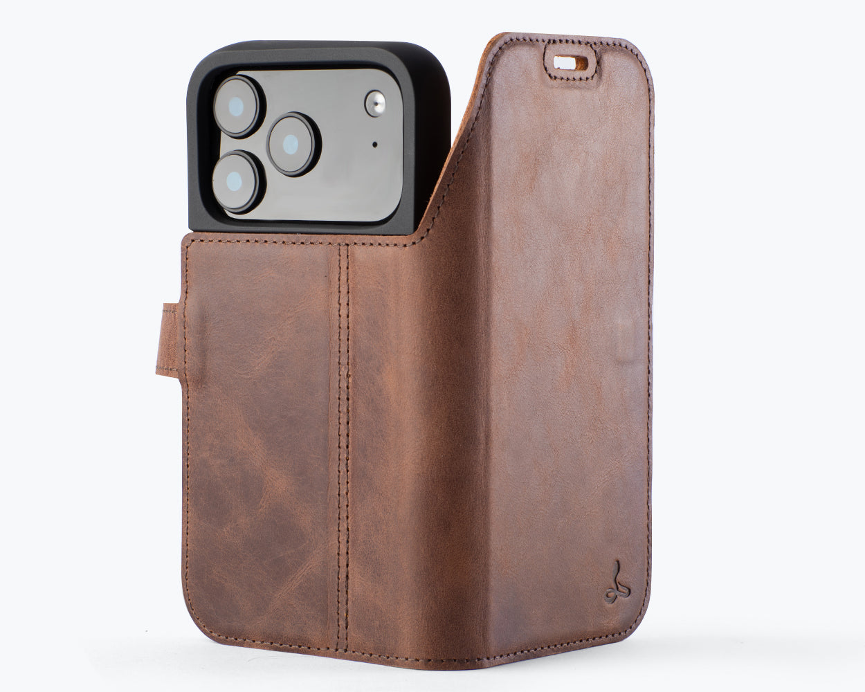 Apple iPhone 17 Pro - Vintage Leather Wallet Phone Case