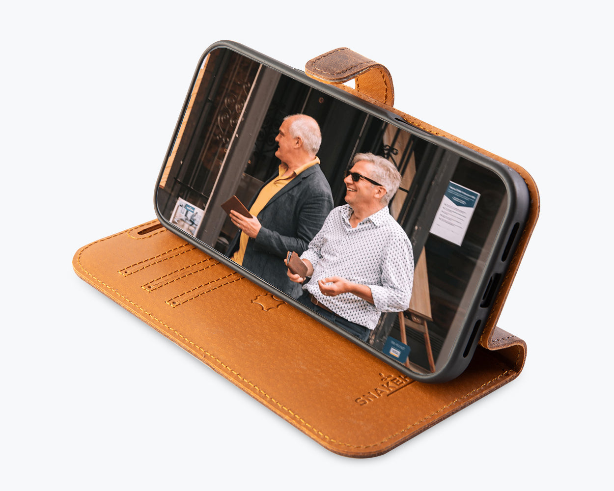 Apple iPhone 17 Pro Max - Vintage Leather Wallet Phone Case