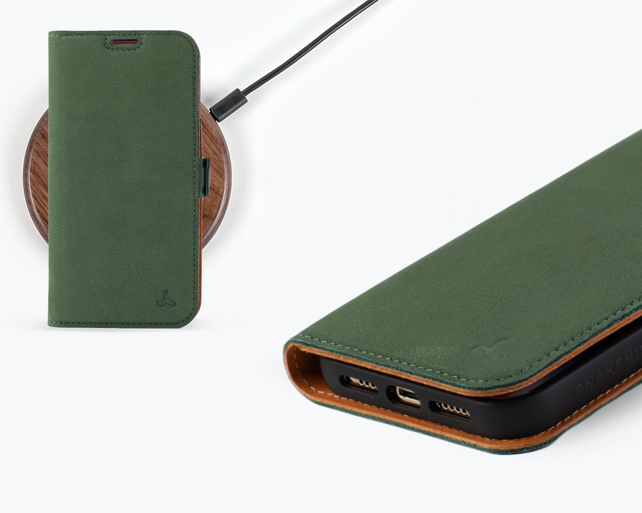 Apple iPhone 14 Pro Max - Vintage Leather Wallet Phone Case (Side Clasp)