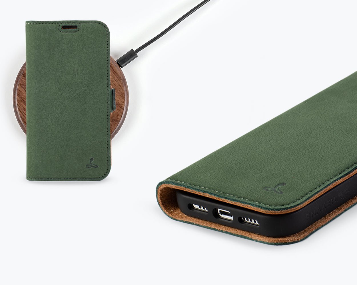 Apple iPhone 14 Pro - Vintage Leather Wallet Phone Case (Side Clasp)