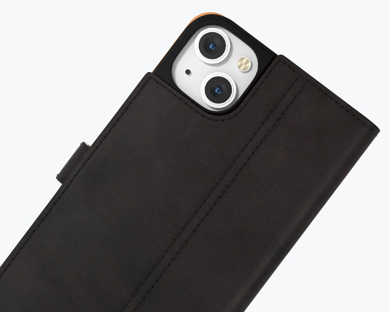 Apple iPhone 14 - Vintage Leather Wallet Phone Case (Side Clasp)