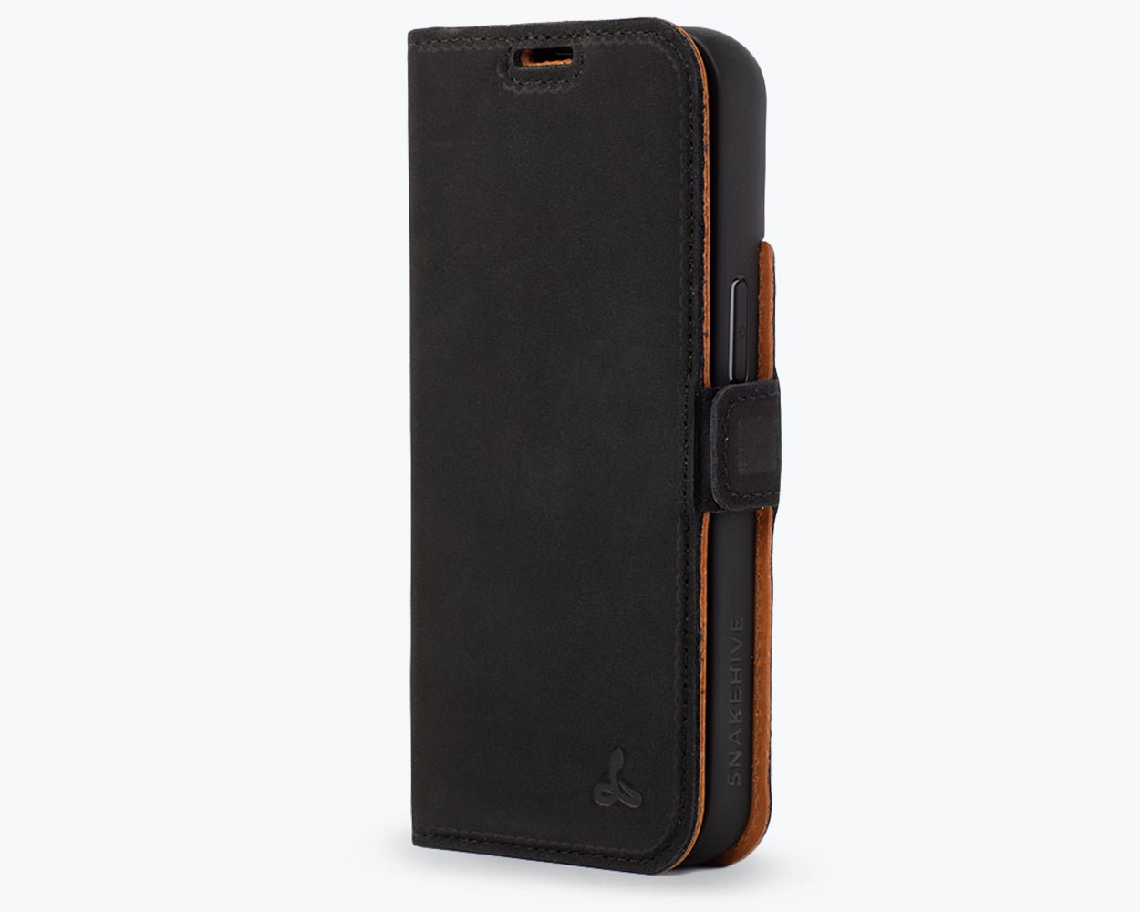 Apple iPhone 14 - Vintage Leather Wallet Phone Case (Side Clasp)