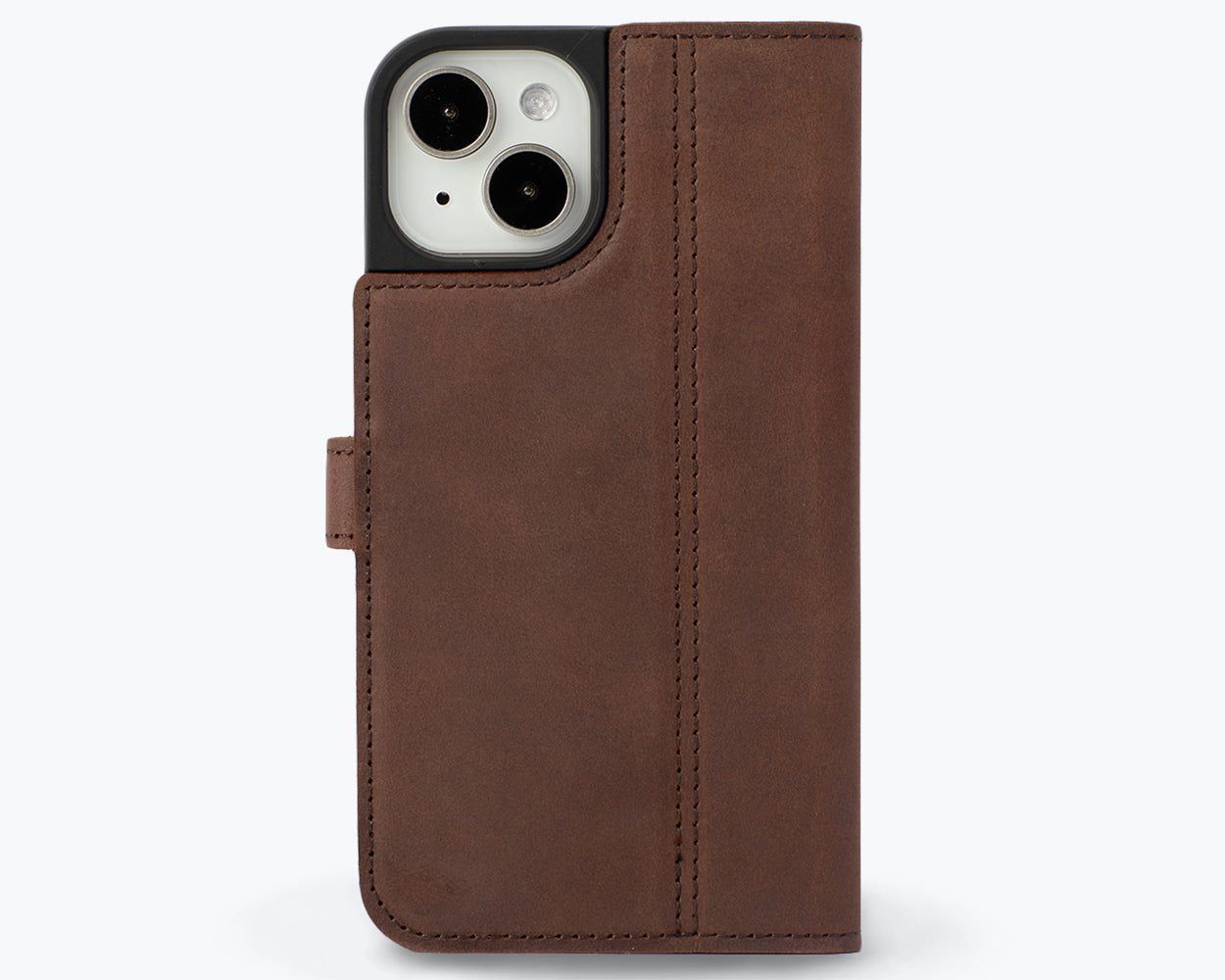 Apple iPhone 15 - Vintage Leather Wallet Phone Case