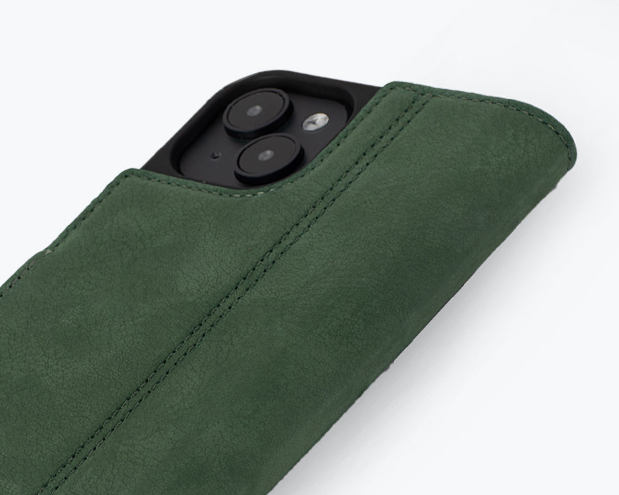 Apple iPhone 15 Plus - Vintage Leather Wallet Phone Case (Side Clasp)