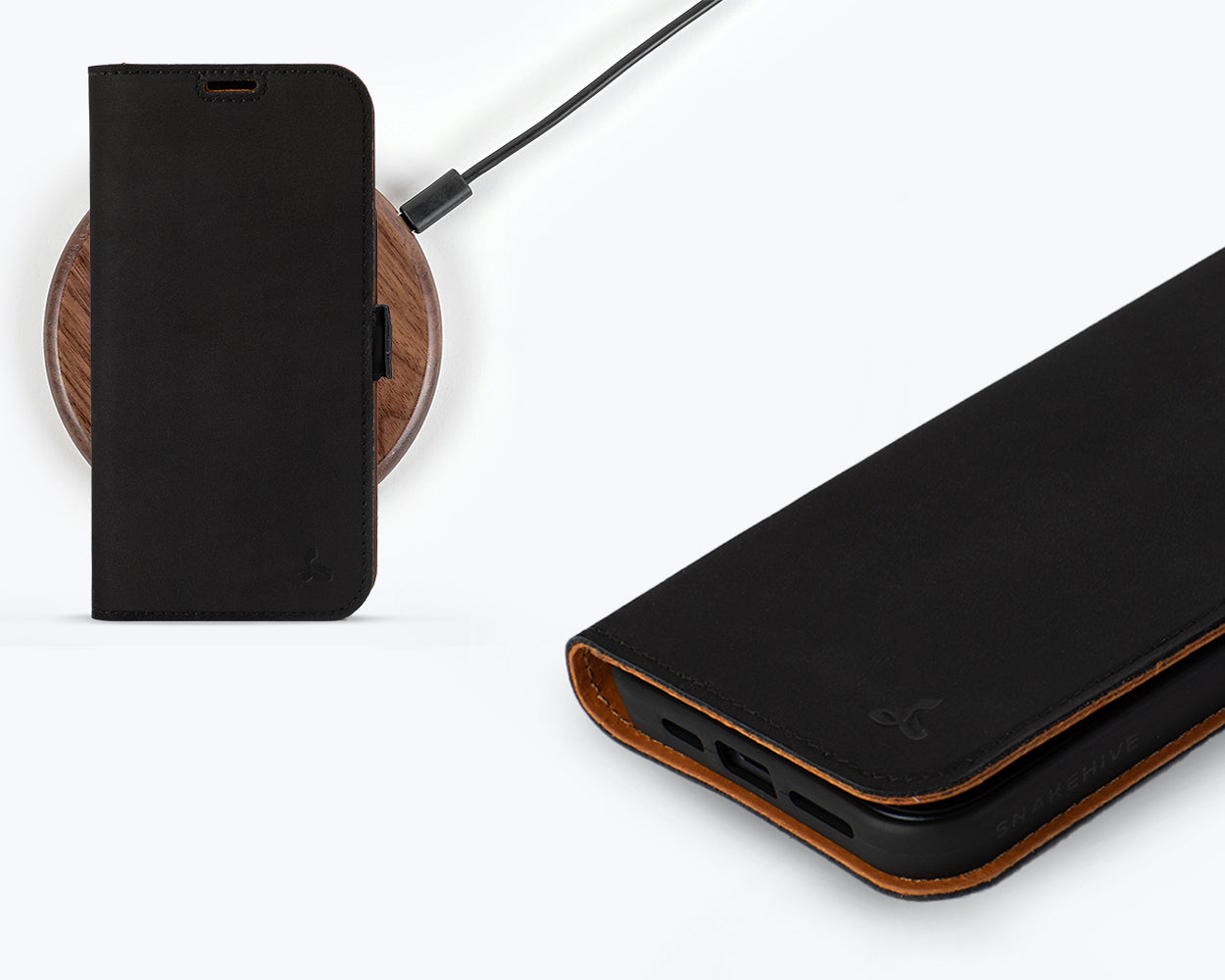 Apple iPhone 15 Plus - Vintage Leather Wallet Phone Case (Side Clasp)