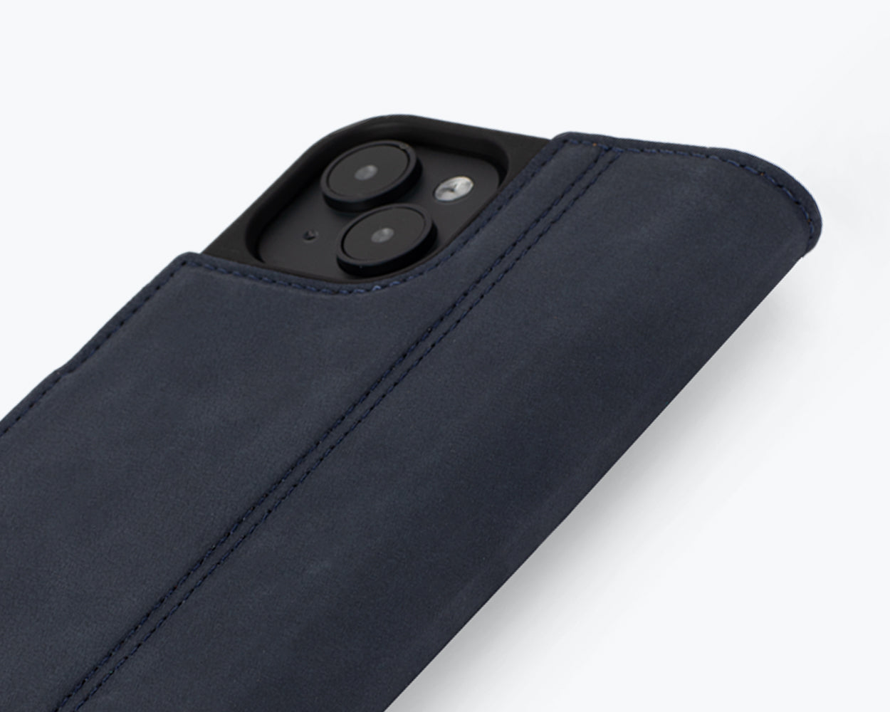 Apple iPhone 15 Plus - Vintage Leather Wallet Phone Case (Side Clasp)