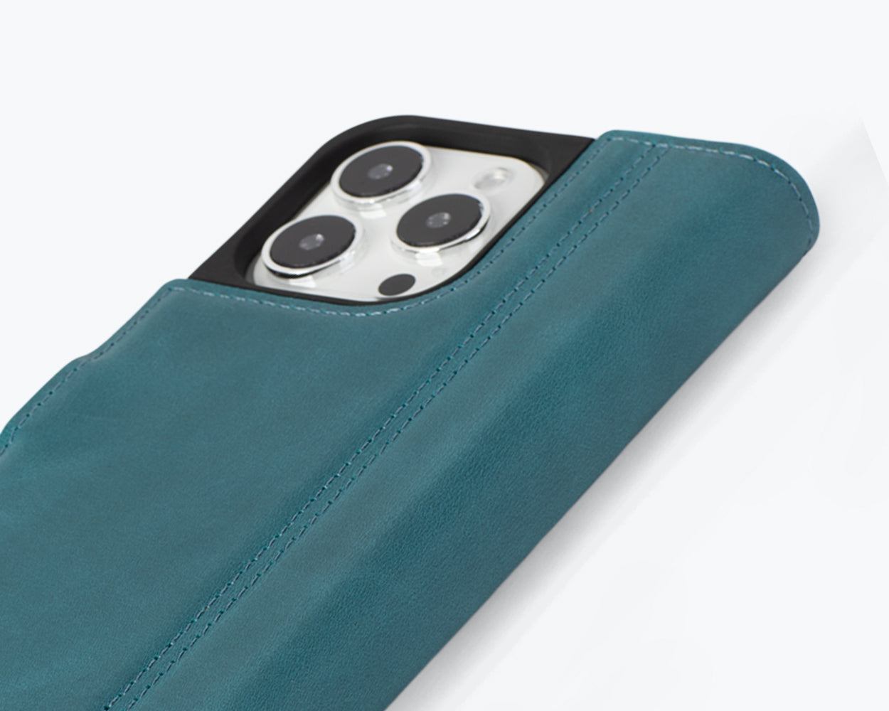 Apple iPhone 15 Pro - Vintage Leather Wallet Phone Case