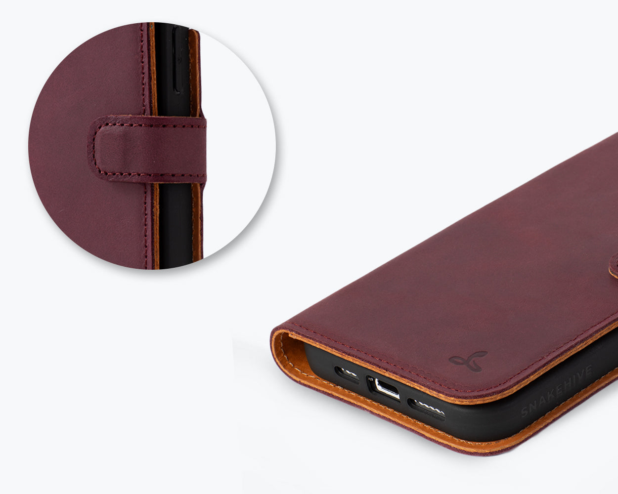 Apple iPhone 15 Pro - Vintage Leather Wallet Phone Case