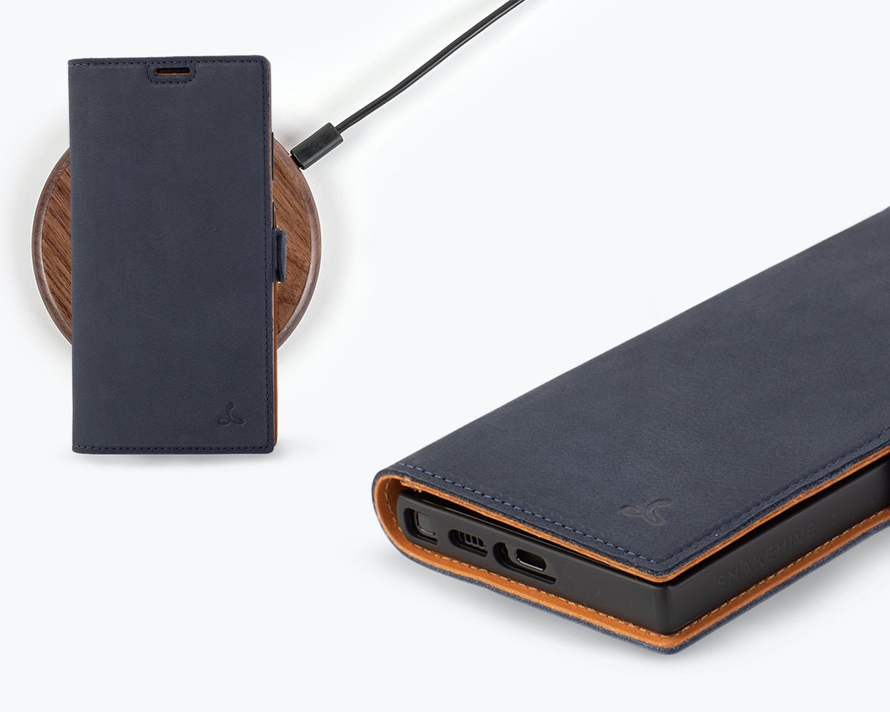 Samsung Galaxy S23 Ultra - Vintage Leather Wallet Phone Case (Side Clasp)