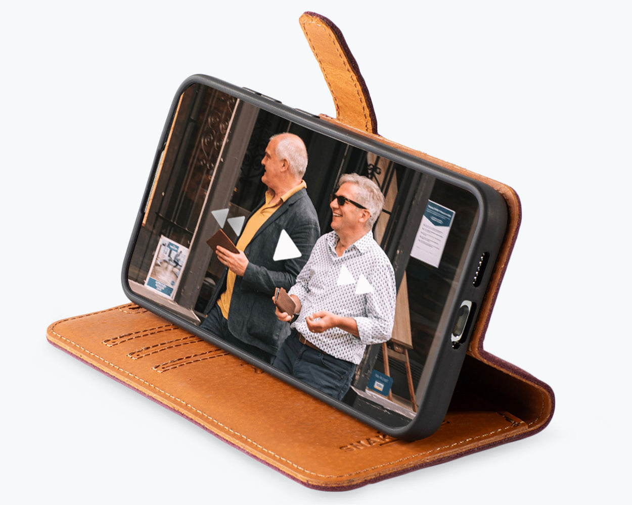 Samsung Galaxy S23 FE - Vintage Leather Wallet Phone Case