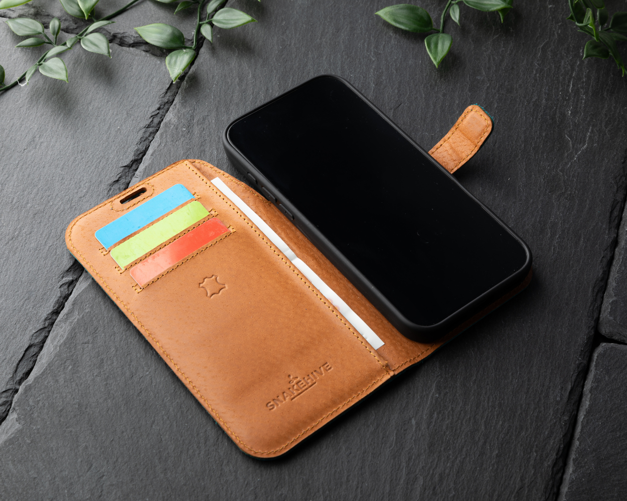 Apple iPhone Air - Vintage Leather Wallet Phone Case