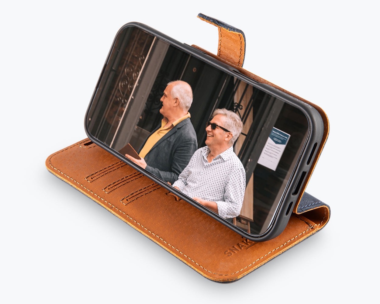 Apple iPhone 16 Plus - Vintage Leather Wallet Phone Case