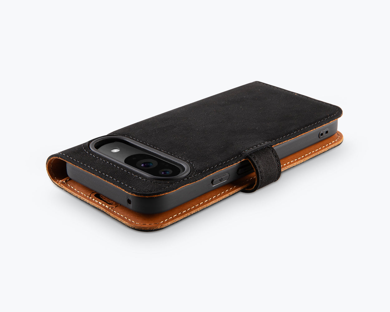 Google Pixel 9 - Vintage Leather Wallet Phone Case