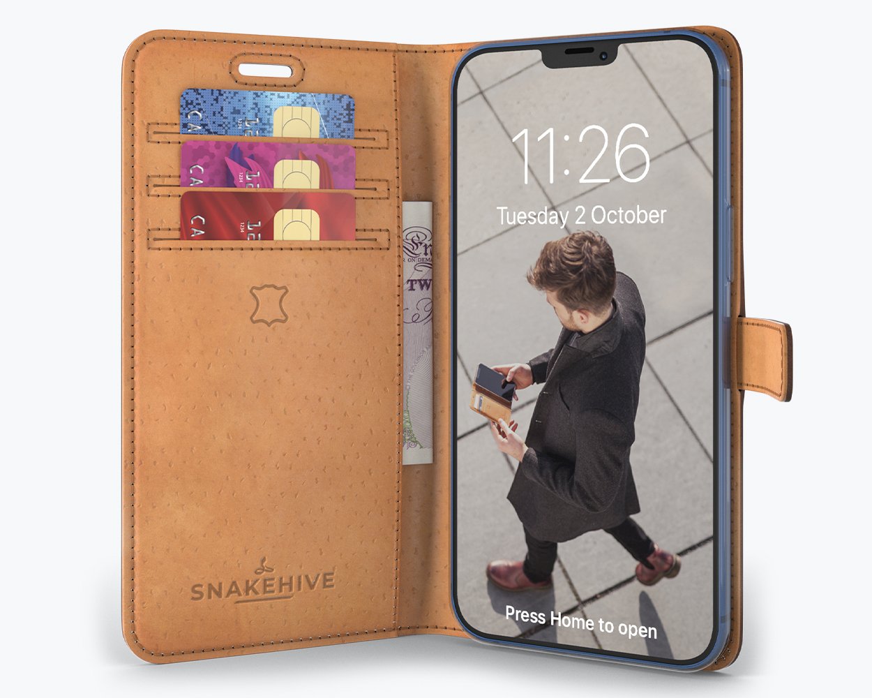 Apple iPhone 12 Pro Max - Vintage Leather Wallet Phone Case