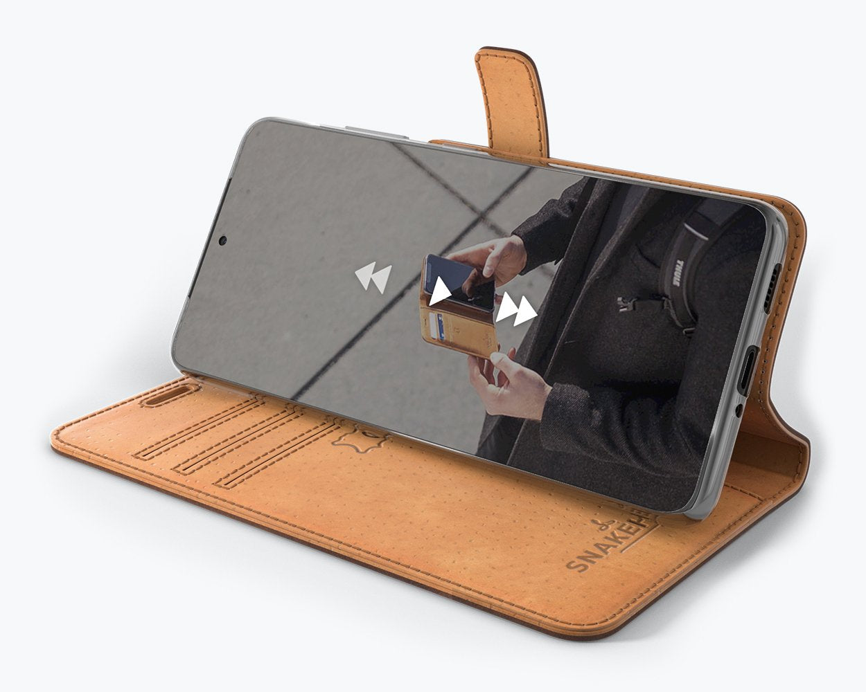 Samsung Galaxy S21 Ultra - Vintage Leather Wallet Phone Case