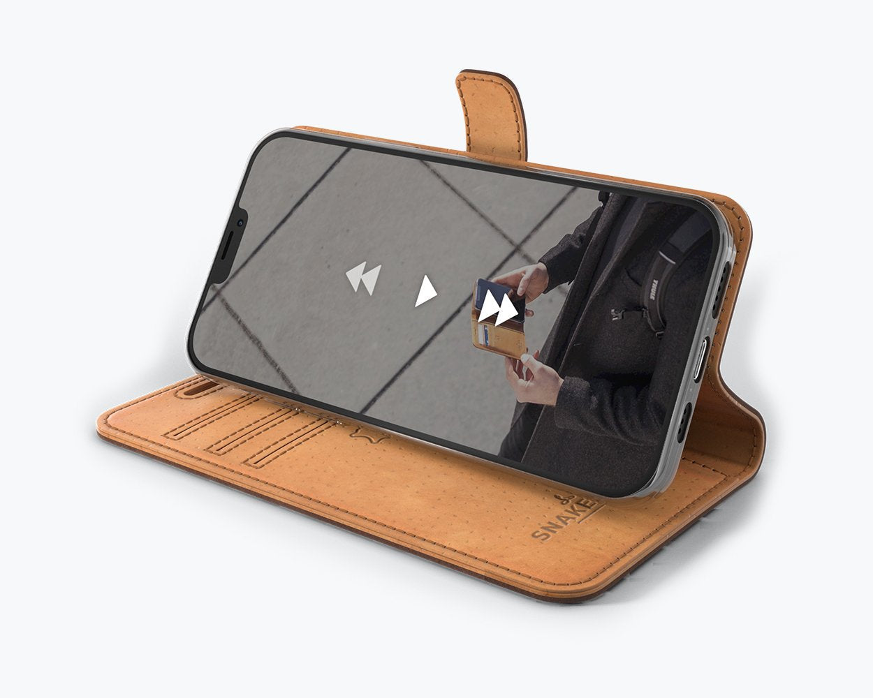 Apple iPhone 12 Mini - Vintage Leather Wallet Phone Case