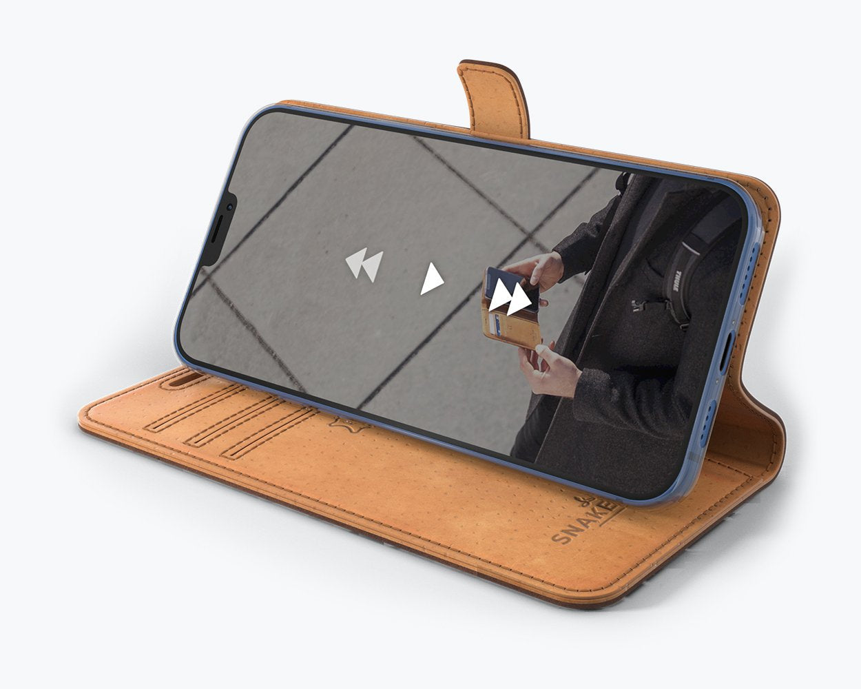 Apple iPhone 12 Pro - Vintage Leather Wallet Phone Case