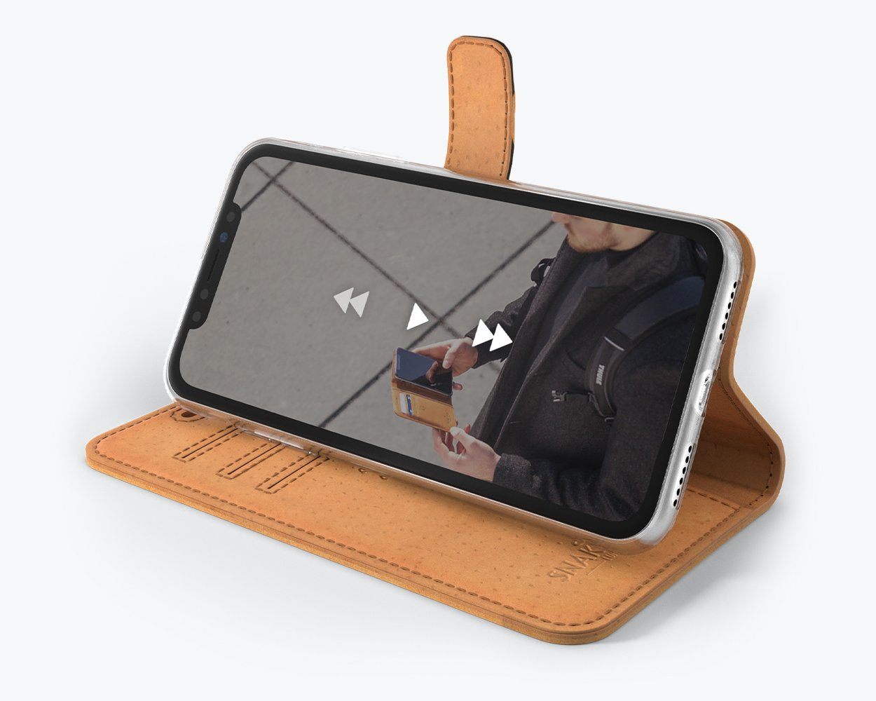 Apple iPhone X/XS - Vintage Leather Wallet Phone Case