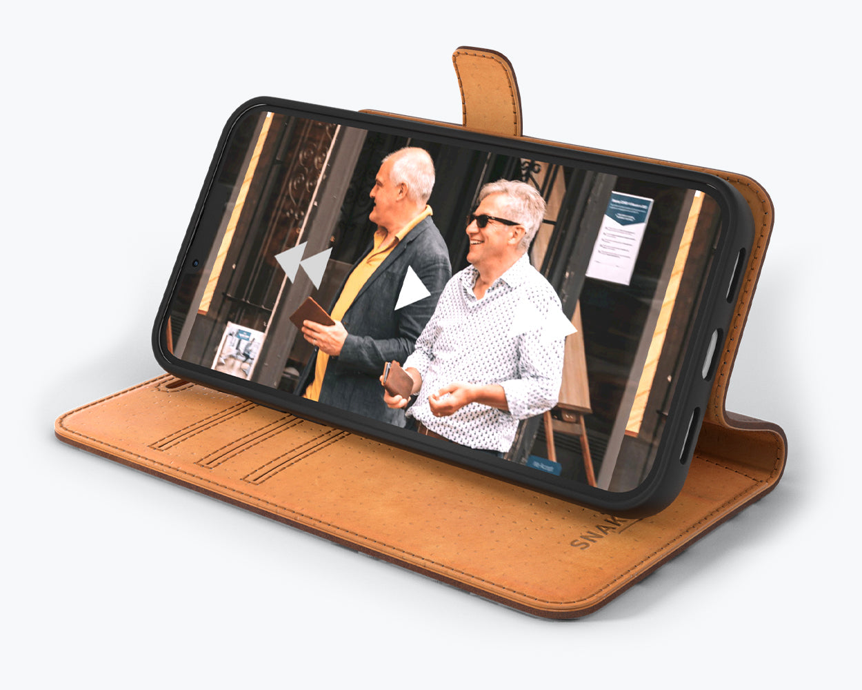 Apple iPhone 13 - Vintage Leather Wallet Phone Case