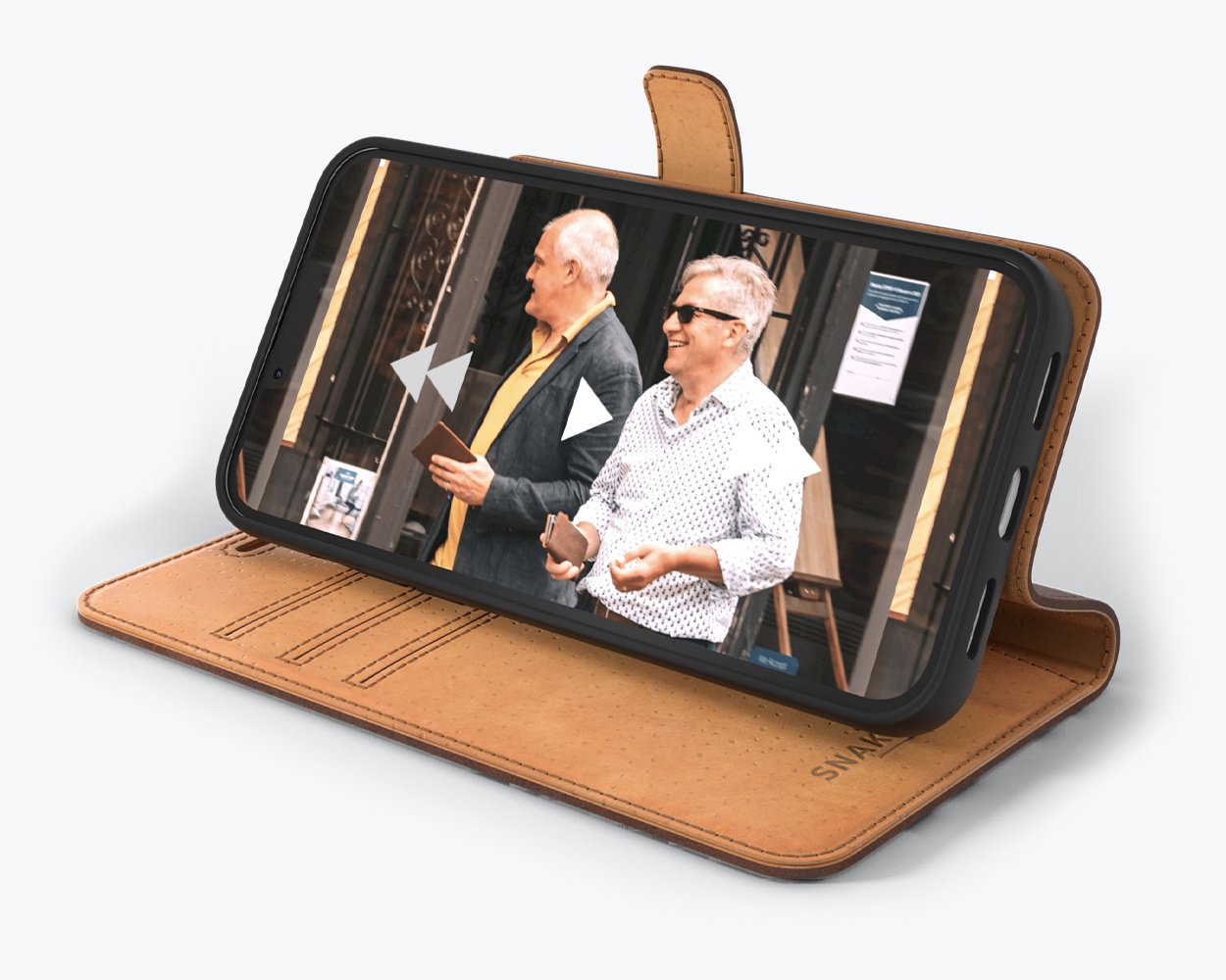 Apple iPhone 13 Mini - Vintage Leather Wallet Phone Case