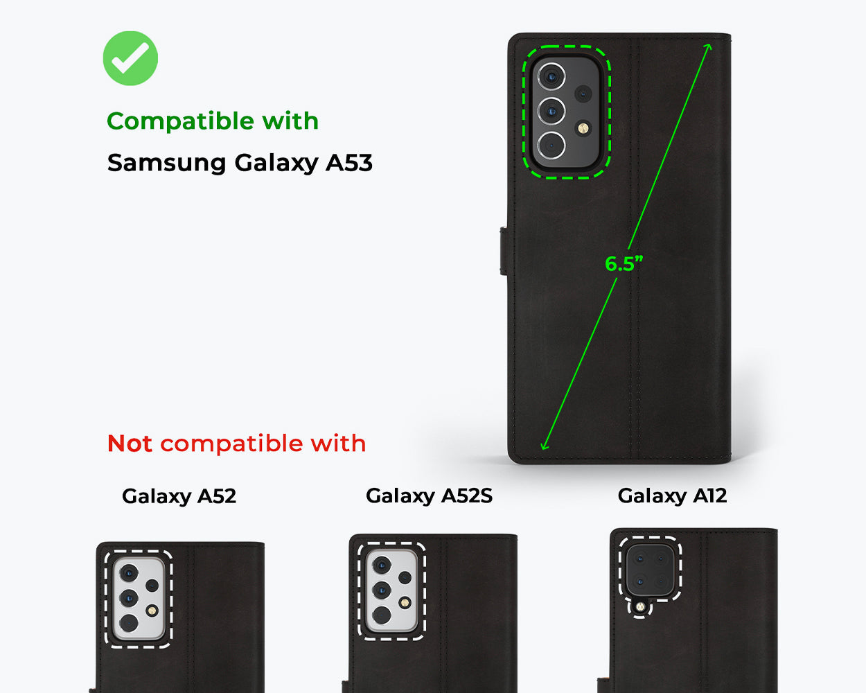 Samsung Galaxy A53 - Vintage Leather Wallet Phone Case