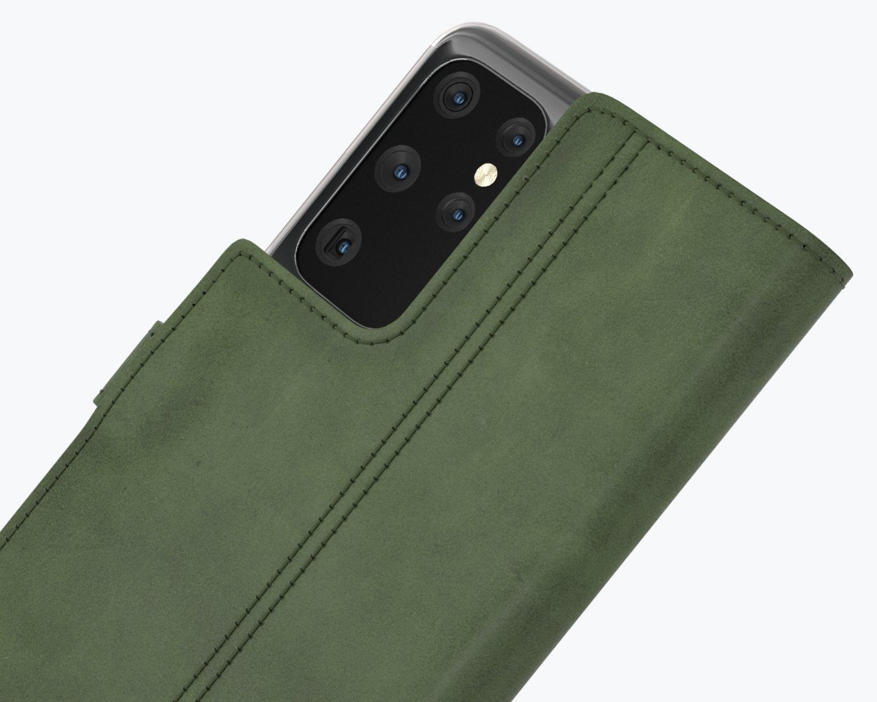 Samsung Galaxy S21 Ultra - Vintage Leather Wallet Phone Case