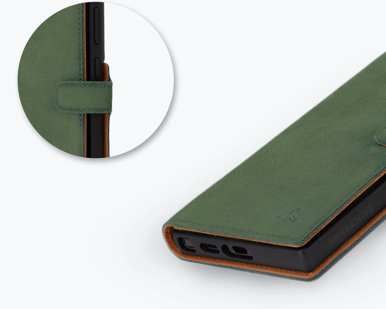 Samsung Galaxy S23 Ultra - Vintage Leather Wallet Phone Case