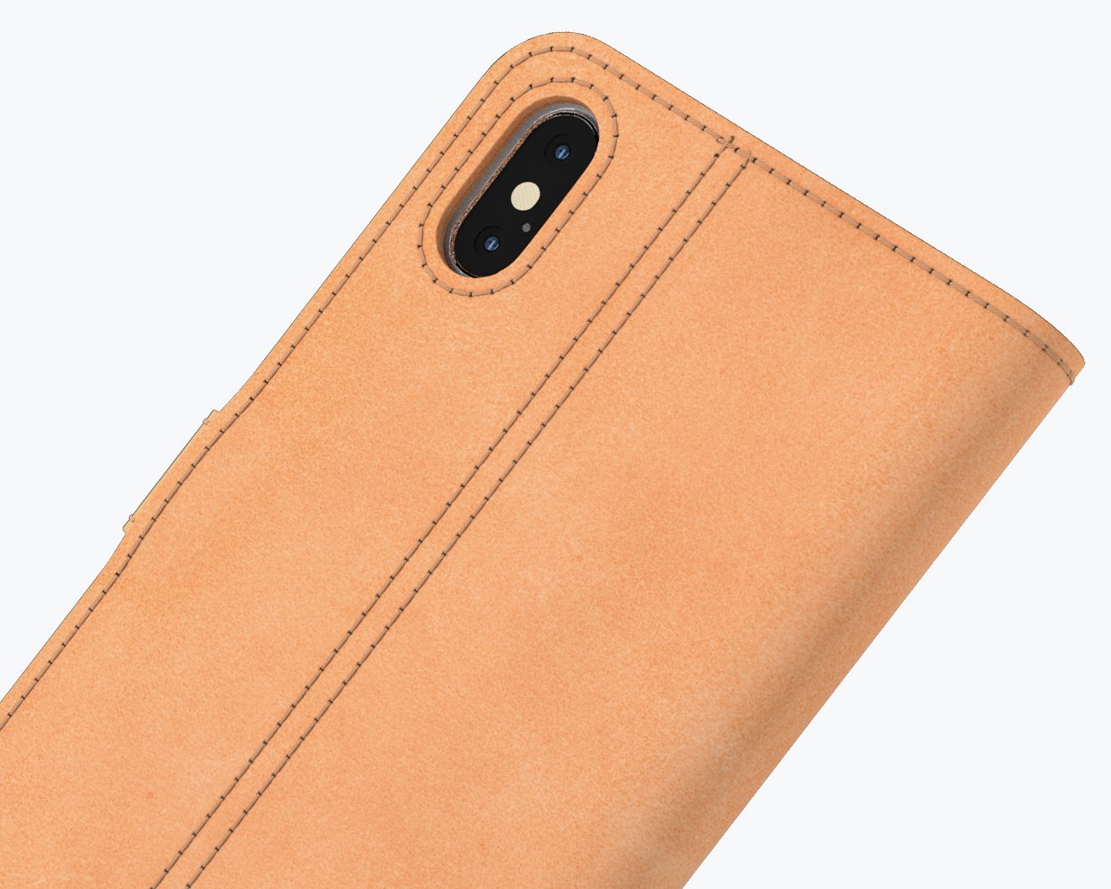 Apple iPhone XS Max - Vintage Leather Wallet Phone Case