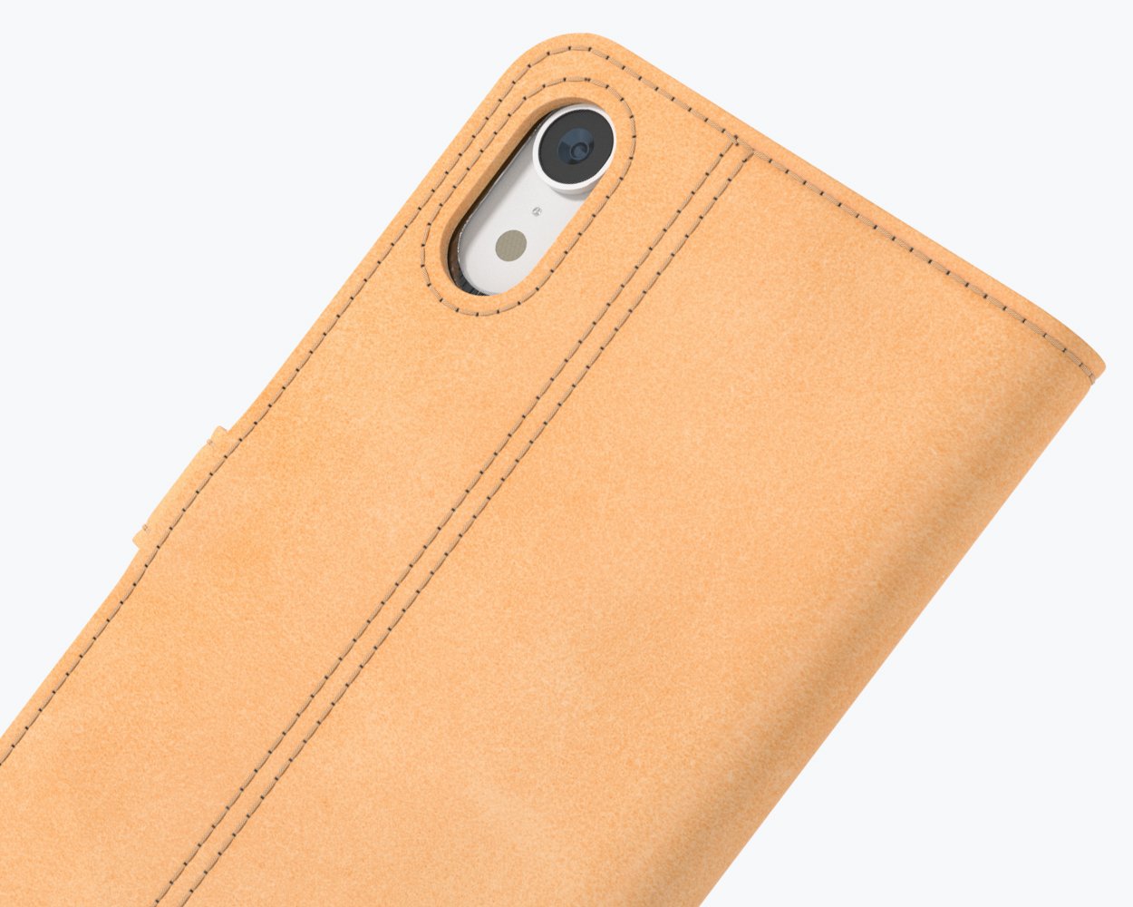 Apple iPhone XR - Vintage Leather Wallet Phone Case