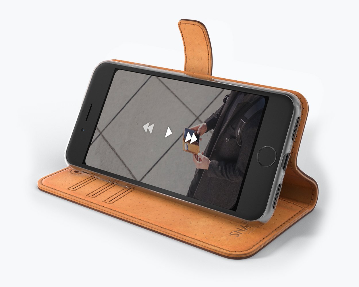 Apple iPhone 8 - Vintage Leather Wallet Phone Case