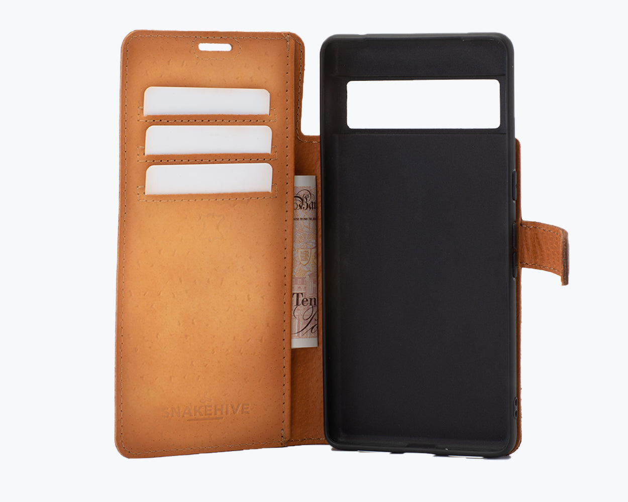 Google Pixel 6 Pro - Vintage Leather Wallet Phone Case