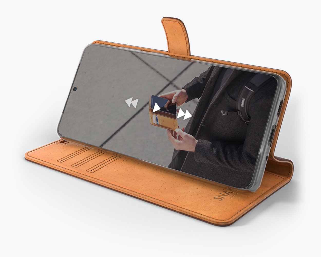 Samsung Galaxy S20 Ultra - Vintage Leather Wallet Phone Case