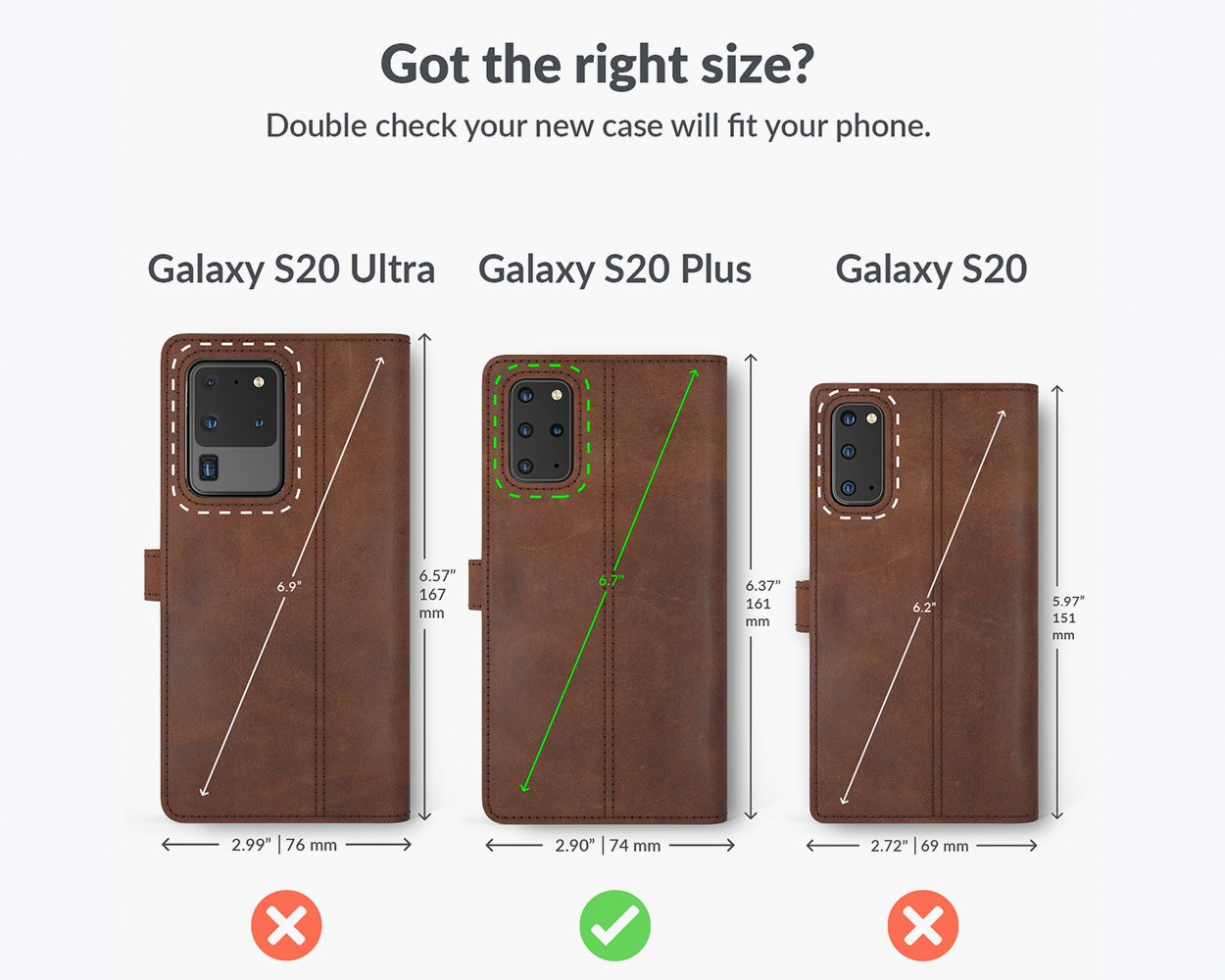 Samsung Galaxy S20 Plus - Vintage Leather Wallet Phone Case