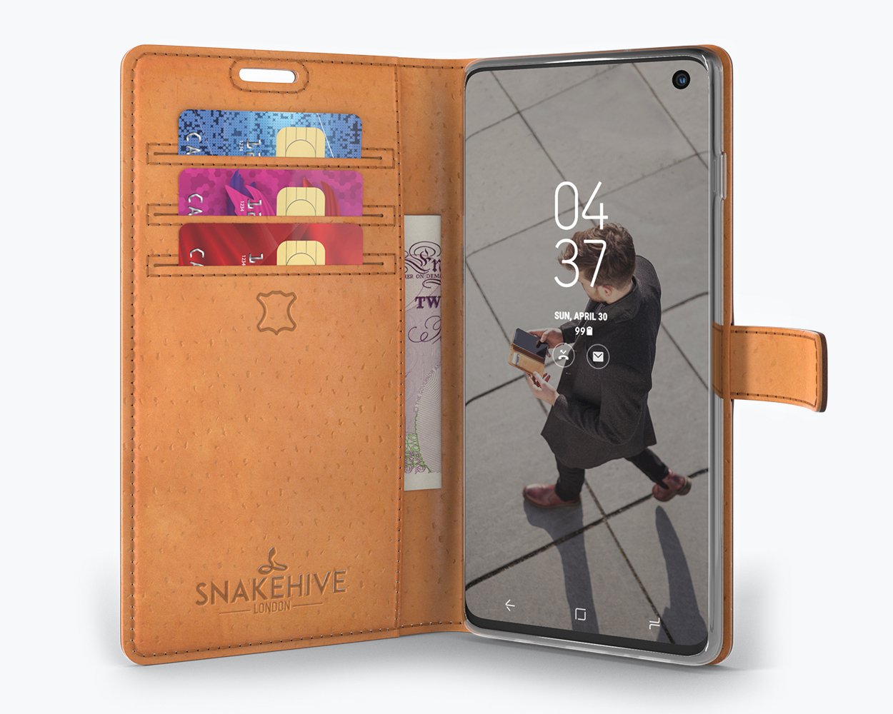 Samsung Galaxy S10 Plus - Vintage Leather Wallet Phone Case