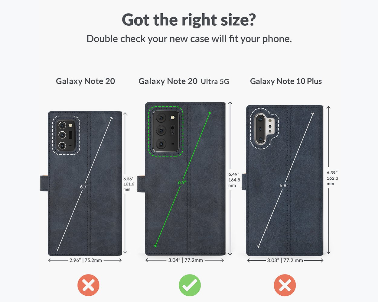 Samsung Galaxy Note 20 Ultra - Vintage Leather Wallet Phone Case