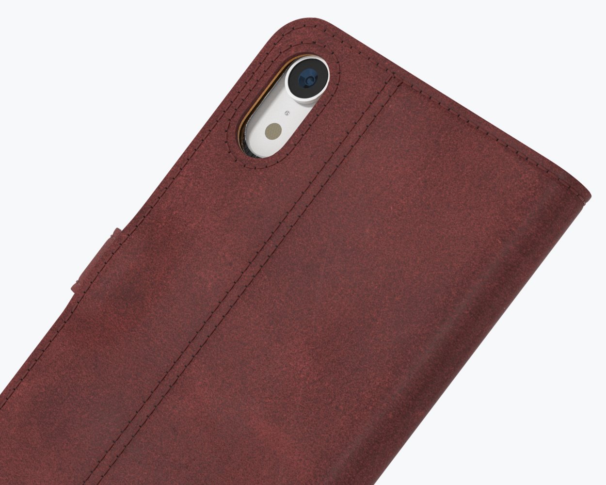Apple iPhone XR - Vintage Leather Wallet Phone Case