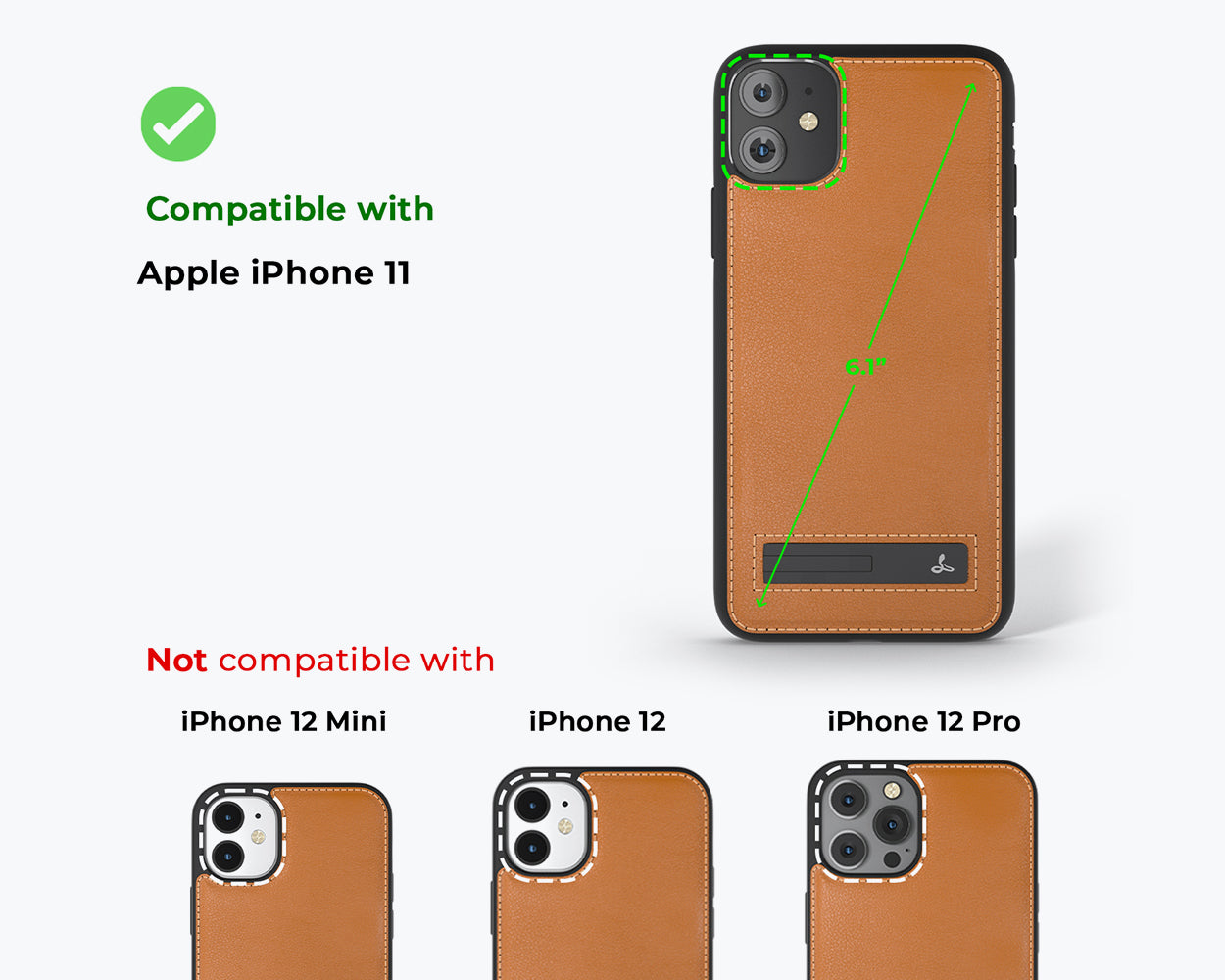 Apple iPhone 11 - Metro Leather Phone Case