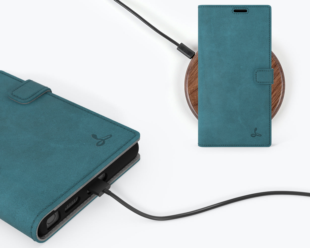 Samsung Galaxy S22 Ultra - Vintage Leather Wallet Phone Case